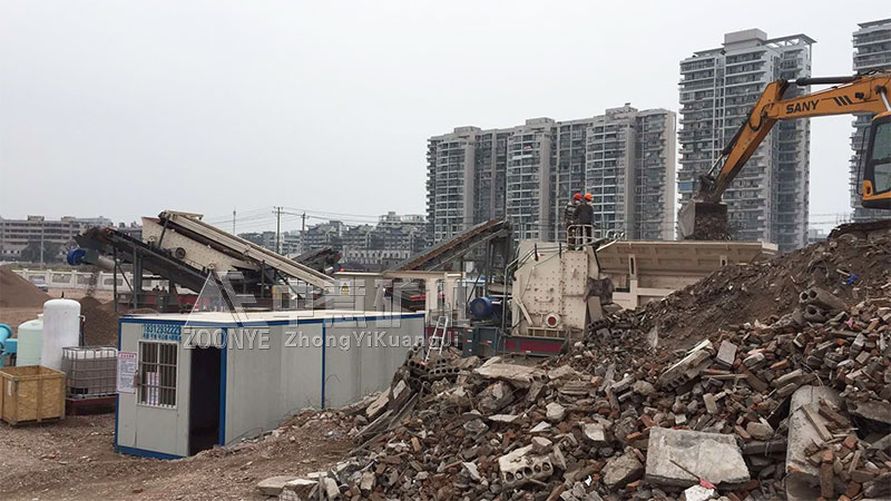 開封順達建筑垃圾再生利用現場