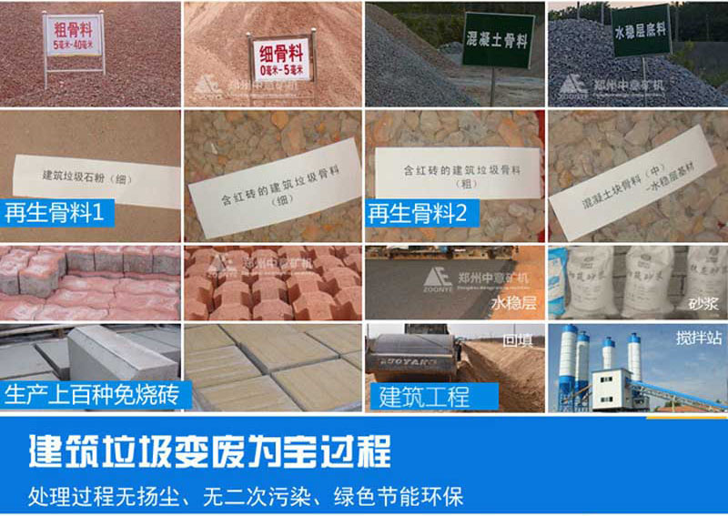 建筑垃圾再生產品