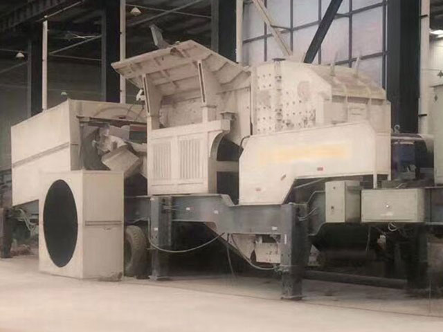 河南鞏義年產80萬方大型建筑垃圾處理生產線