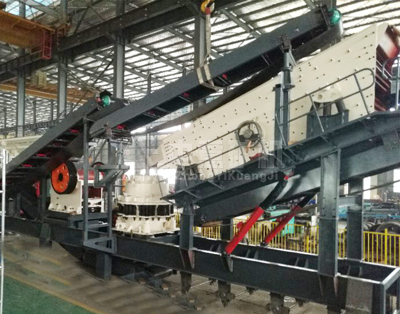 湖北鄂破+圓錐篩分一體機發貨).