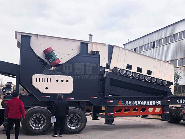 中意移動滾軸篩順利發貨江蘇常州