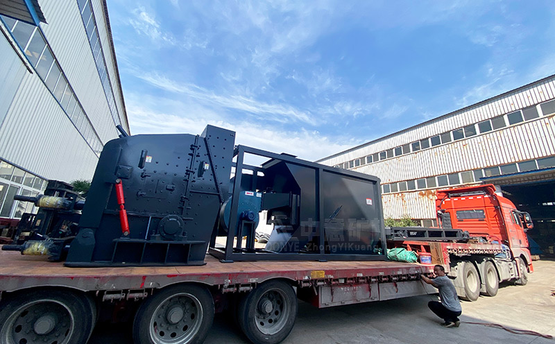 裝修垃圾處理全套設備發往浙江