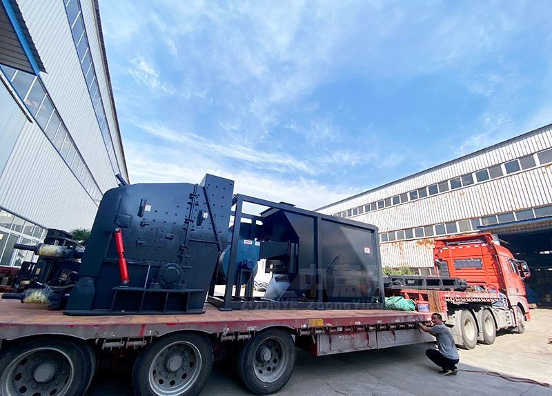 裝修垃圾處理生產(chǎn)線設備發(fā)貨