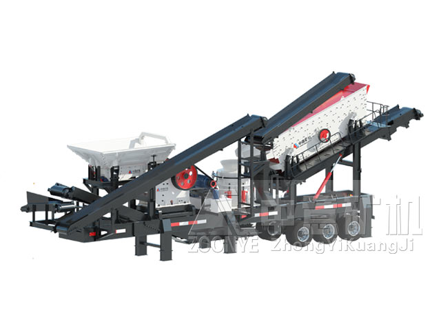 輪胎移動破碎篩分一體機