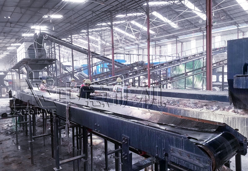 廣州環保固廢建筑裝修垃圾粉碎再生利用項目現場