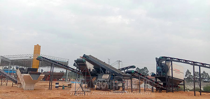 移動破碎機在江蘇使用現場