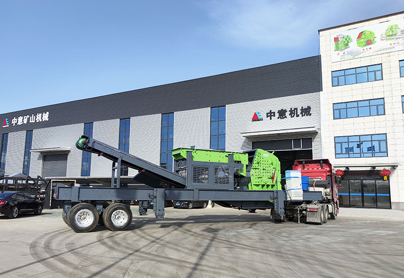輪胎式移動破碎篩分生產線