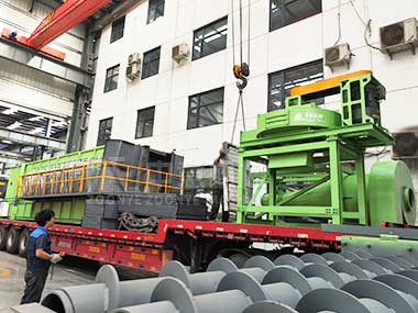 中意機械智能風選設備批量發往客戶項目現場