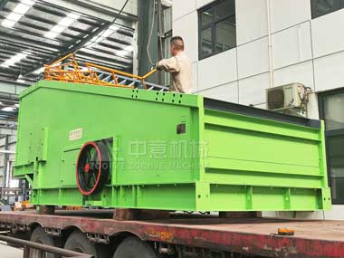 中意機械裝修垃圾處理設備順利裝車，即將啟程奔赴客戶現場