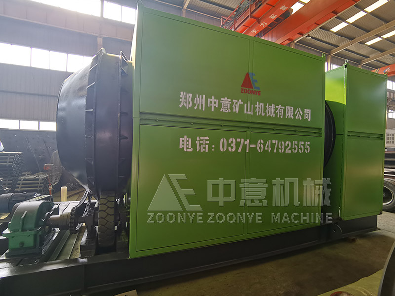 庫存垃圾處理站滾筒篩實(shí)地工廠圖片