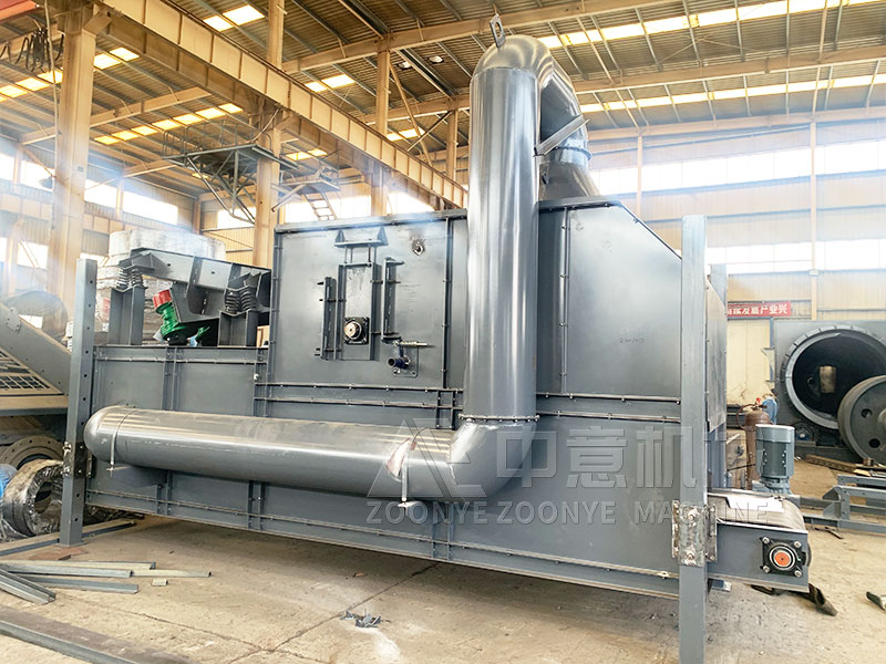 長久堆積垃圾骨料再生設(shè)備風選機實地工廠圖片