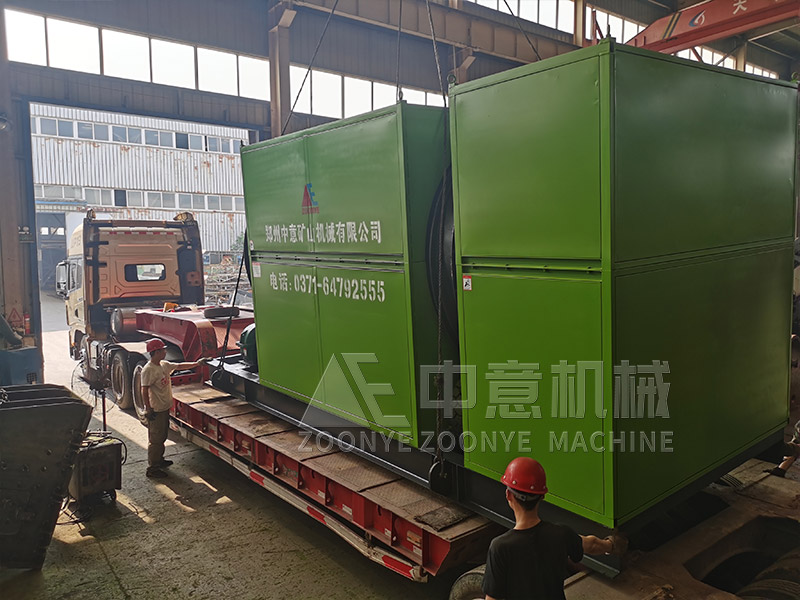 建筑磚瓦等廢料滾筒篩實地工廠圖片